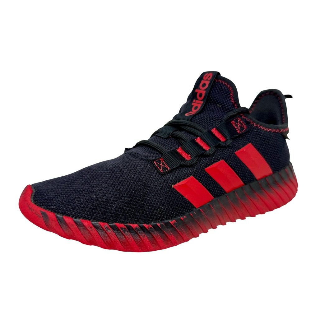 Adidas Kaptir 3.0 Mens Running Shoes Black Red AJ1246 Size 10.5 Sneaker